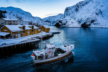 Iles Lofoten, bateau, Norv&egrave;ge