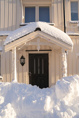 Porte maison - Iles Lofoten - Norv&egrave;ge