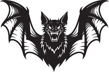 bat vector head art illustration