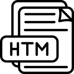 HTM File Format Icon