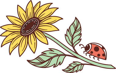 vector illustration of a flower