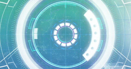 Image of scope scanning over shapes