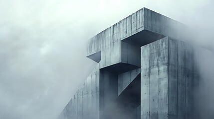 Architectural structural abstract background with modern geometry and minimal design 