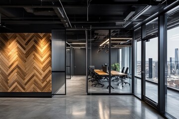 Modern Office Space with City View