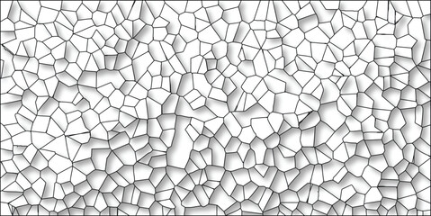 Abstract geometric pattern with cellular structure and gradient shadows forming a complex mosaic design