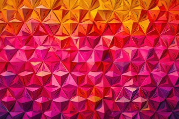 Colorful geometric triangular arrangement