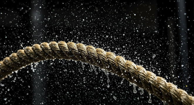 wet gym rope swinging
