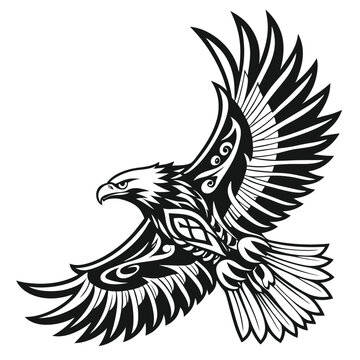 Adob"Ornamental Eagle Illustration &ndash; Vintage Tattoo-Inspired Vector"

e Illustrator Artwork