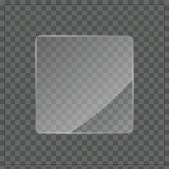 Transparent Glass Overlay for Web, App, and UI Design – Realistic Vector Glass Effect PNG for Photoshop and Illustrator Projects