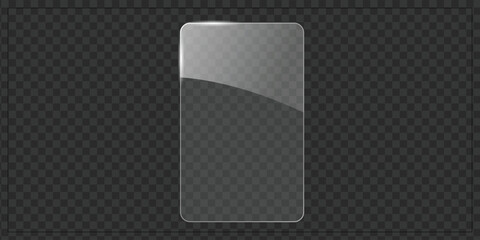 Transparent Glass Overlay for Web, App, and UI Design – Realistic Vector Glass Effect PNG for Photoshop and Illustrator Projects