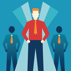 Set of vector icons illustrating diverse business people and office teams, symbolizing success and teamwork