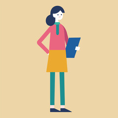 Fashionable women and girls with shopping bags, illustrated as diverse people in a cartoon or silhouette style