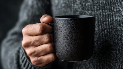 man holding a cup of coffee