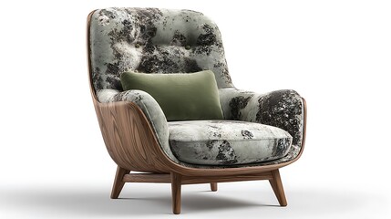armchair isolated on white background