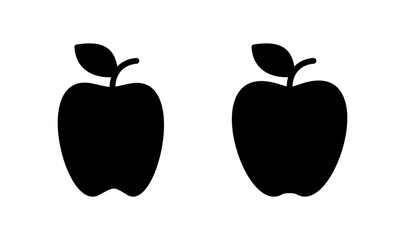 Apple icon logo design. Apple sign and symbols for web design.
