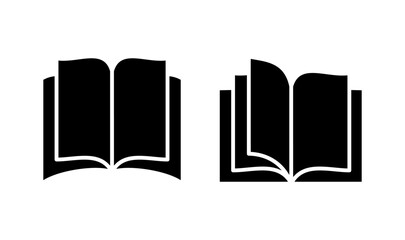 Book icon logo design. open book sign and symbol. ebook icon