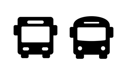 Bus icon logo design. bus sign and symbol