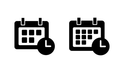 Calendar icon logo design. Calender sign and symbol. Schedule icon symbol