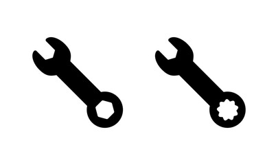 Wrench icon logo design. repair icon. tools sign and symbol