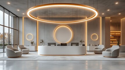 Modern Lobby Reception Area