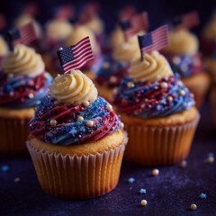 patriotic cupcakes