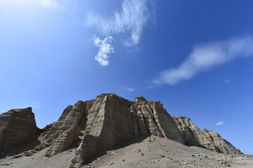 Geomorphic Scenery Desert in Xinjiang, China