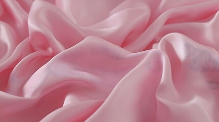 Fototapeta premium Soft Pink Silk Fabric Drape Texture Background