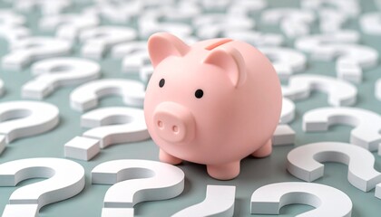 piggy bank account which choice question marks , savings options 
