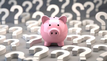 piggy bank account which choice question marks , savings options 