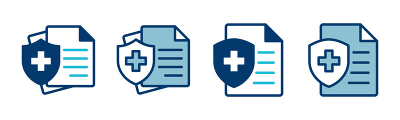 Medical insurance icon vector isolated on white background. health insurance icon