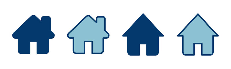 Home icon vector isolated on white background. House vector icon. Address