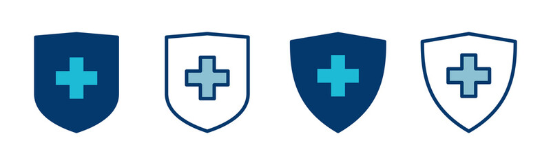 Health insurance icon vector isolated on white background. Insurance health document icon