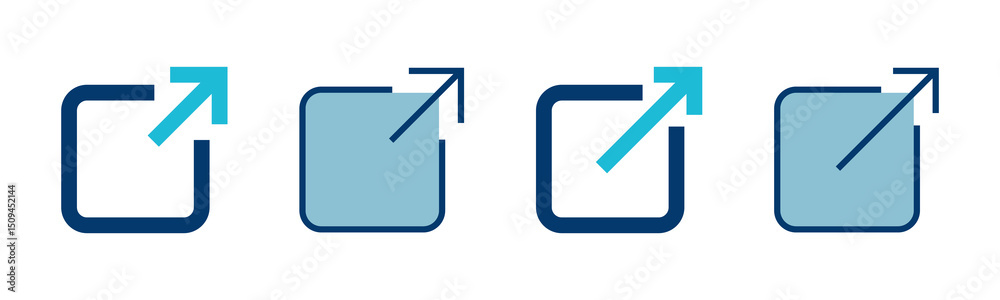 Poster link icon vector isolated on white background. link vector icon. external link symbol vector icon. h