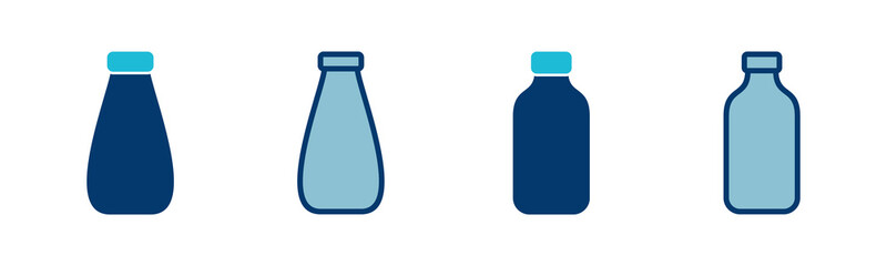 Bottle icon vector isolated on white background. Bottle vector icon