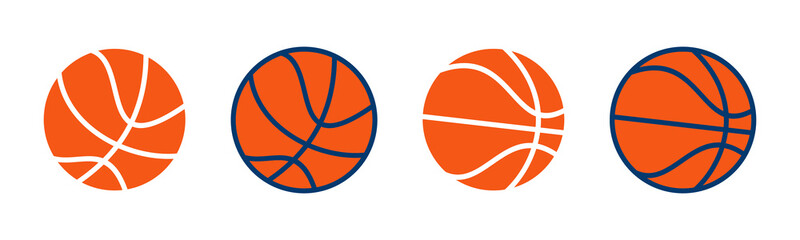 Basketball icon vector isolated on white background. Basketball ball icon. Basketball logo vector icon