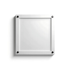 Empty square frame with black corners on a white background  