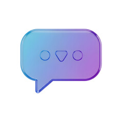 Communication Chat Bubbles 3D Icon Message Dialogue Social Media Text Conversation