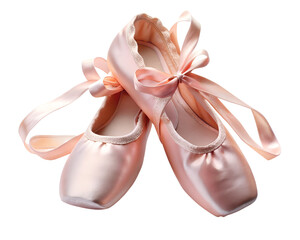 ballet shoes  isolated on white background.PNG Transparent file type with high definition picture quality available.
