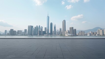 Obraz premium hong kong skyline