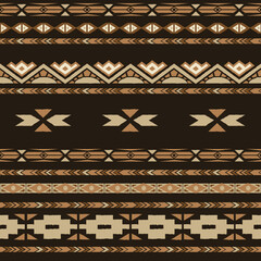 Abstract Ethnic Ornament Seamless Vector Pattern Background