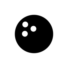 Bowling icon symbol for apps and websites. bowling ball and pin sign and symbol.