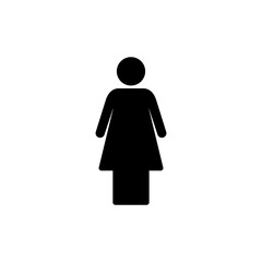 Female icon symbol for apps and websites. woman sign and symbol