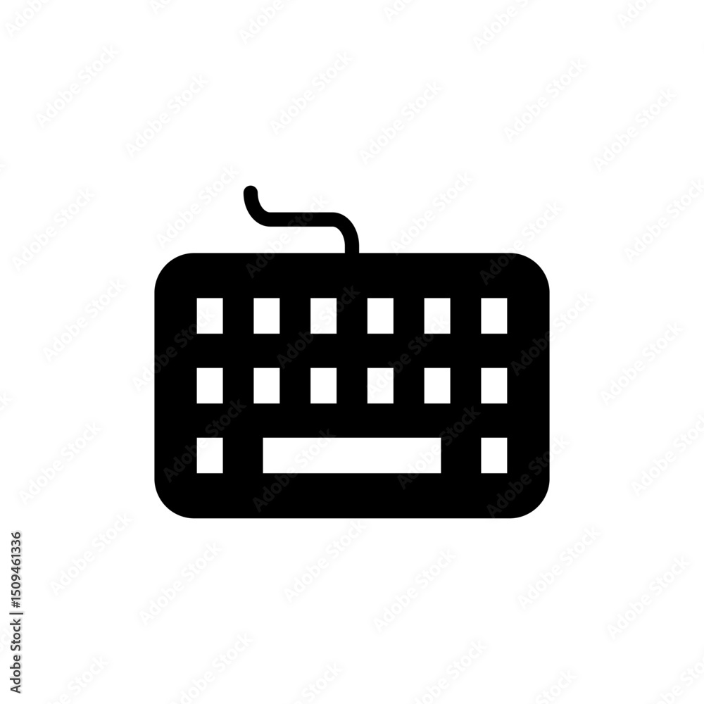 Fototapete keyboard icon symbol for apps and websites. keyboard sign and symbol