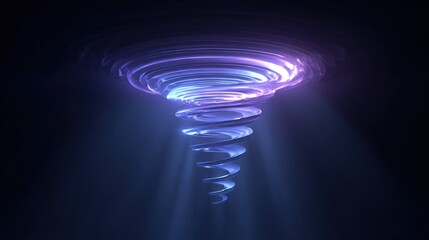 Abstract spiral vortex design