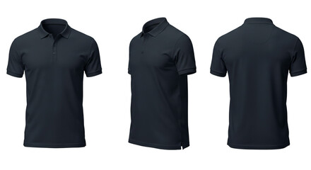 Stylish polo shirt showcase black casual wear men s fashion front side back design collared comfort