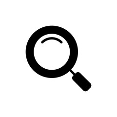 Search icon symbol for apps and websites. search magnifying glass sign and symbol
