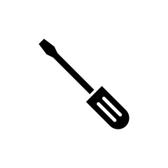 Screwdriver icon symbol for apps and websites. tools sign and symbol