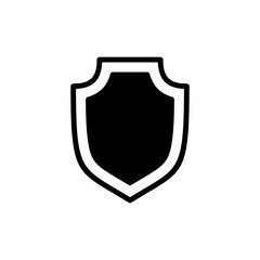 Shield icon symbol for apps and websites. Protection icon. Security sign and symbol