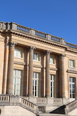 The facade of the Palace of Versailles