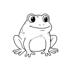 cartoon frog vector